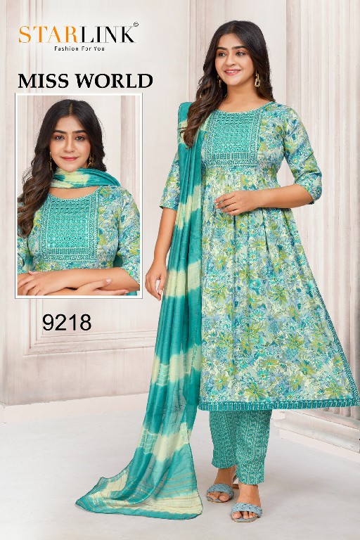 Starlink Miss World Wholesale Capsule Print With Embroidery Readymade Three Piece Suits Combo