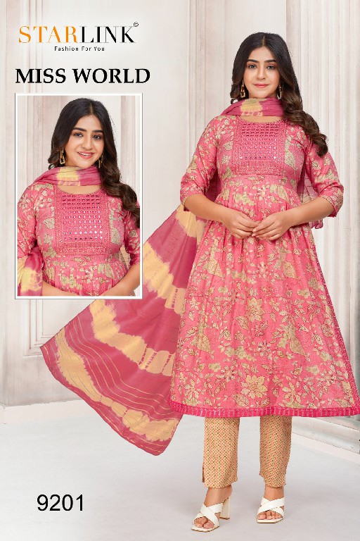 Starlink Miss World Wholesale Capsule Print With Embroidery Readymade Three Piece Suits Combo