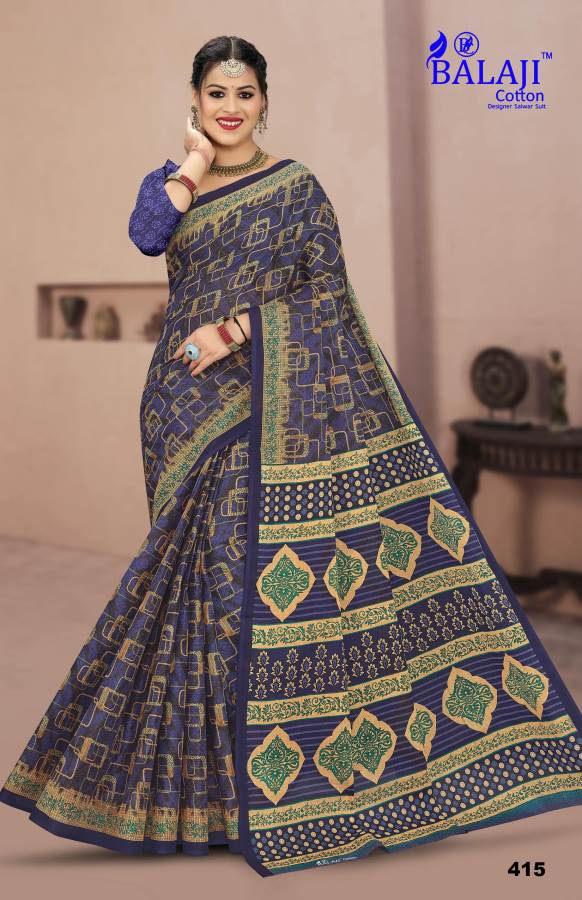 Balaji Prime Beauty Vol-4 Wholesale Pure Cotton Printed Sarees