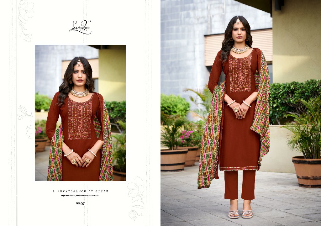 NIVISHA VOL 9 BY LEVISHA FANCY RAYON SWAROVSKI WORK SIMPLE PAKISTANI SALWAR SUIT