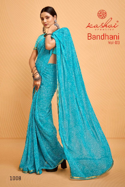 Kashvi Bandhani Vol-3 Wholesale Major Georgette Ethnic Sarees