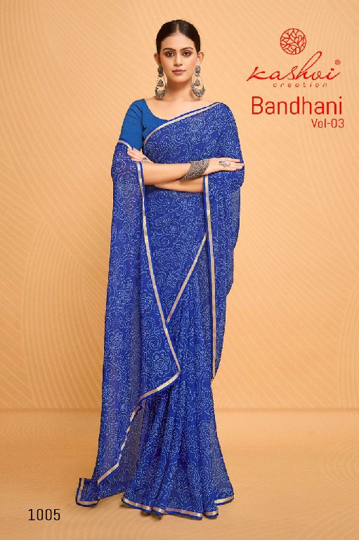 Kashvi Bandhani Vol-3 Wholesale Major Georgette Ethnic Sarees