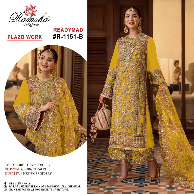 Ramsha R-1151 Wholesale Readymade Indian Pakistani Salwar Suits