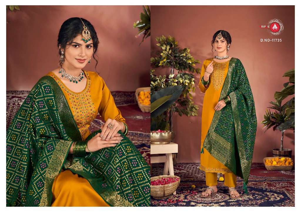 TRIPLE AAA PRESENT AROOS JAM SILK COTTON BEAUTIFUL DESIGNER SALWAR KAMEEZ SUIT