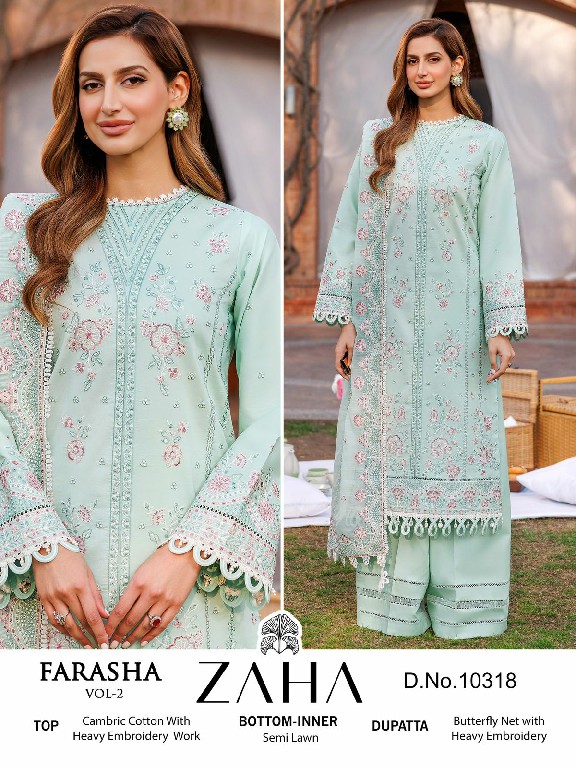 Zaha Farasha Vol-2 Wholesale Indian Pakistani Salwar Suits