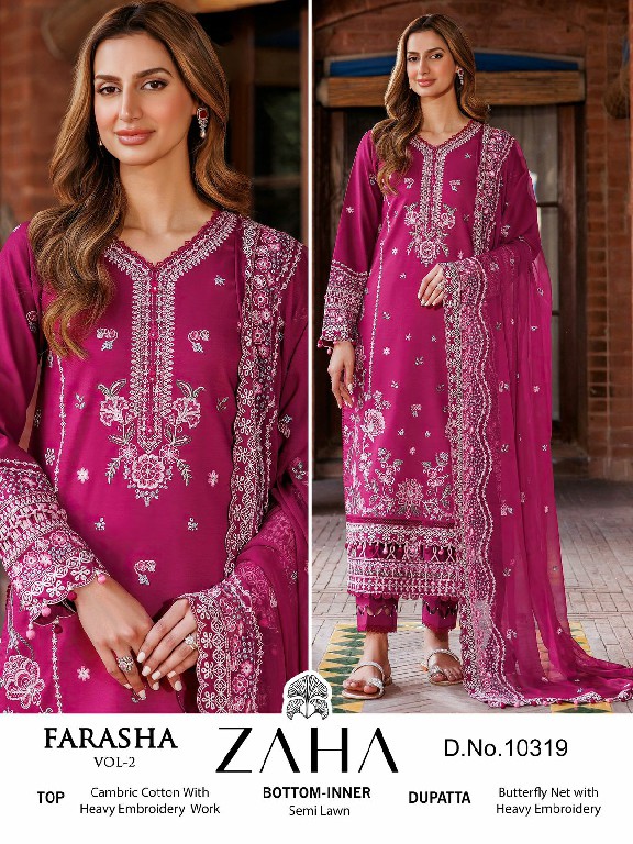 Zaha Farasha Vol-2 Wholesale Indian Pakistani Salwar Suits