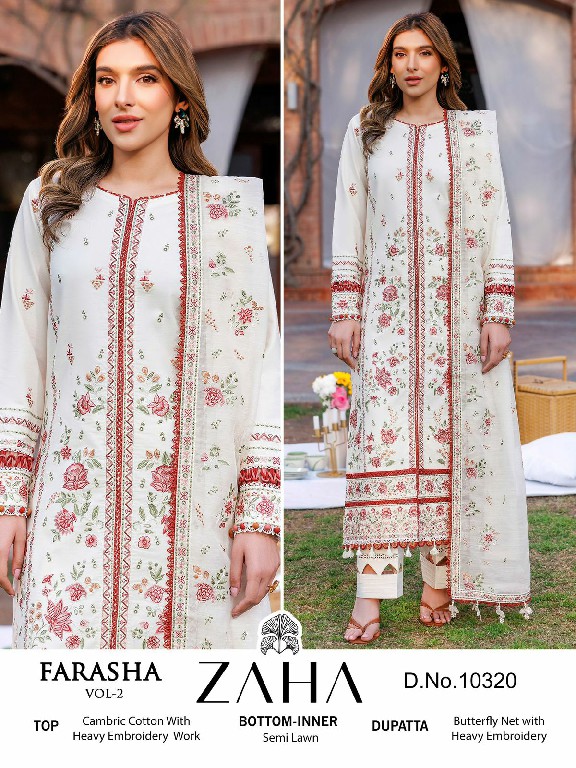 Zaha Farasha Vol-2 Wholesale Indian Pakistani Salwar Suits