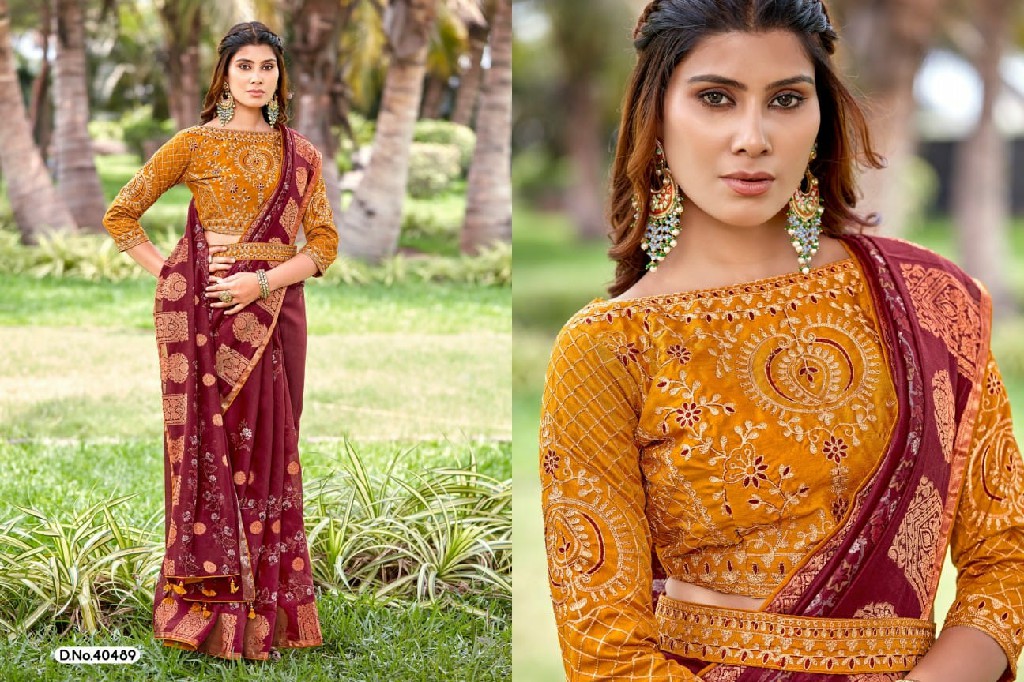 5D Designer Shivali Vol-2 Wholesale Cotton Jacquard Designer Sarees