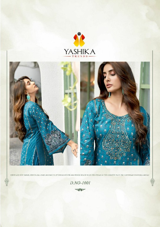 Yashika Nayra A Wholesale Neck Embroidery Work Dress Material