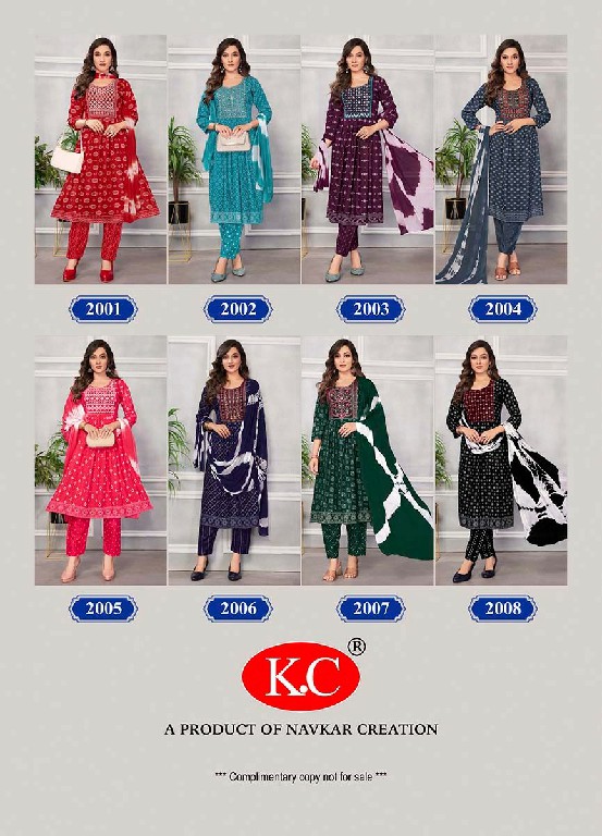 Navkar Creation Sakshi Vol-2 Wholesale Nyra Cut Kurtis With Pant And Dupatta