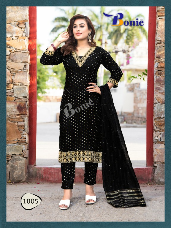 Bonie Kashvi Wholesale 3 Piece Kurti With Pant And Dupatta