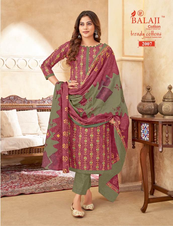 Balaji Trendy Cotton Vol-2 Wholesale Cotton Printed Dress Material