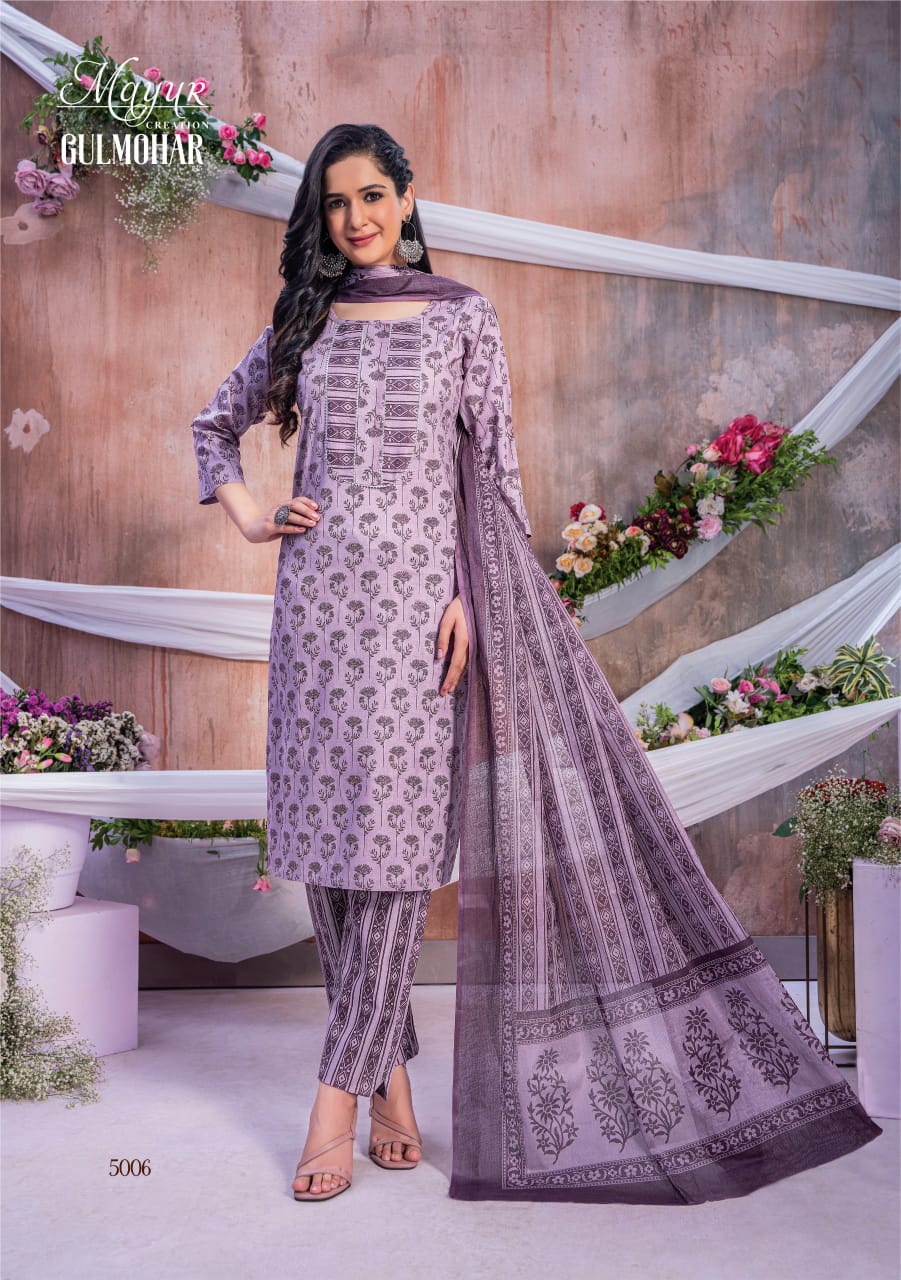 Mayur Gulmohar Vol-5 Wholesale Cotton Readymade Salwar Suits