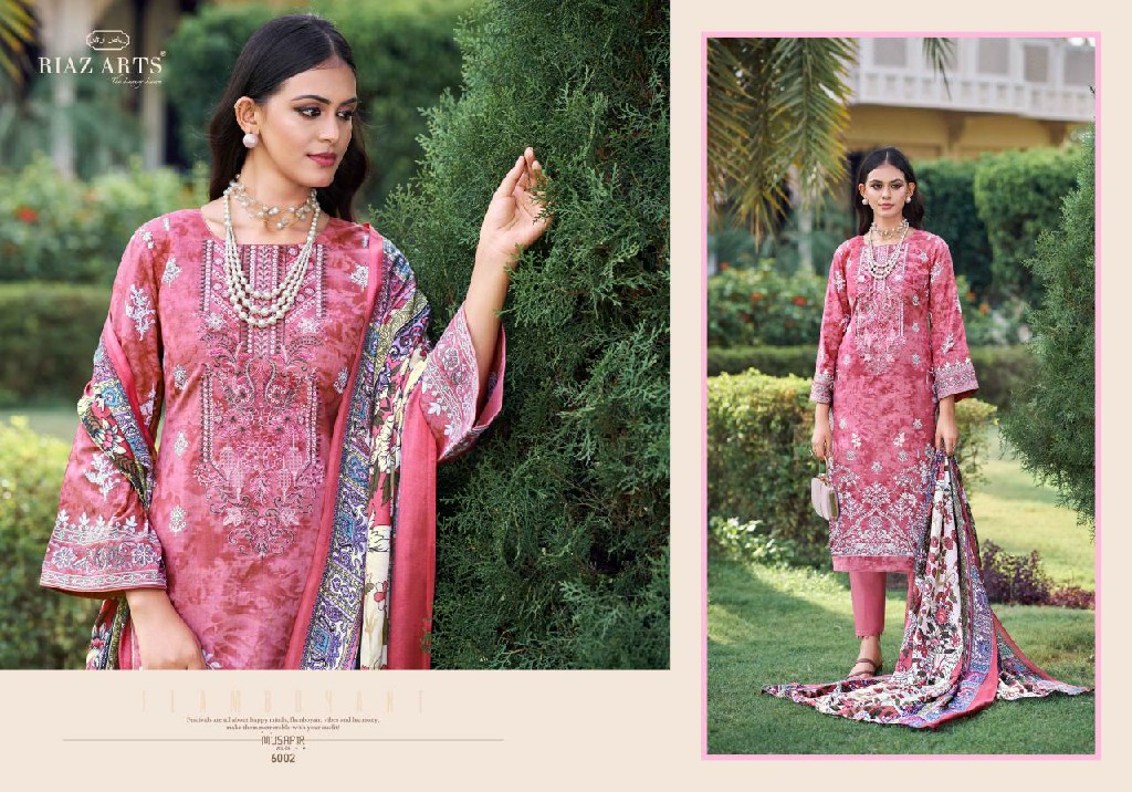 RIAZ ARTS PRESENTS MUSAFIR VOL 6 LAWN PAKISTANI EMBROIDERY NECK DAILY WEAR SALWAR SUIT