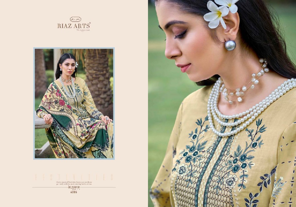 RIAZ ARTS PRESENTS MUSAFIR VOL 6 LAWN PAKISTANI EMBROIDERY NECK DAILY WEAR SALWAR SUIT