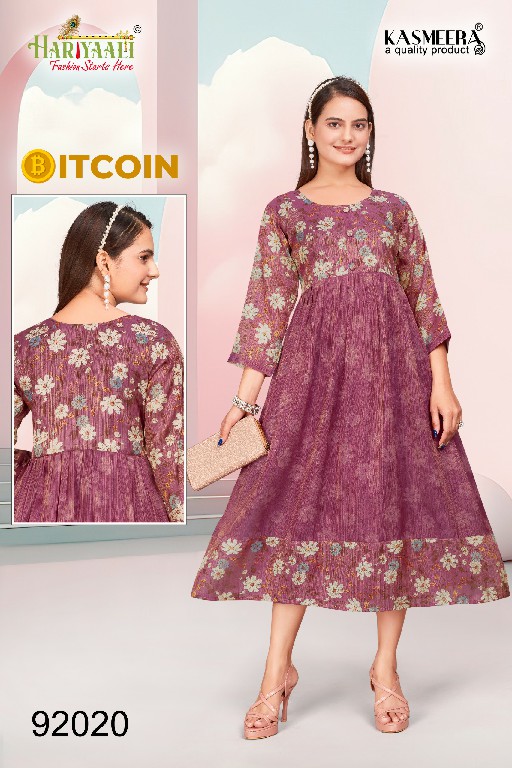 Hariyaali Bitcoin Vol-3 Wholesale Tissue Silk And Negative Print Kurtis Combo