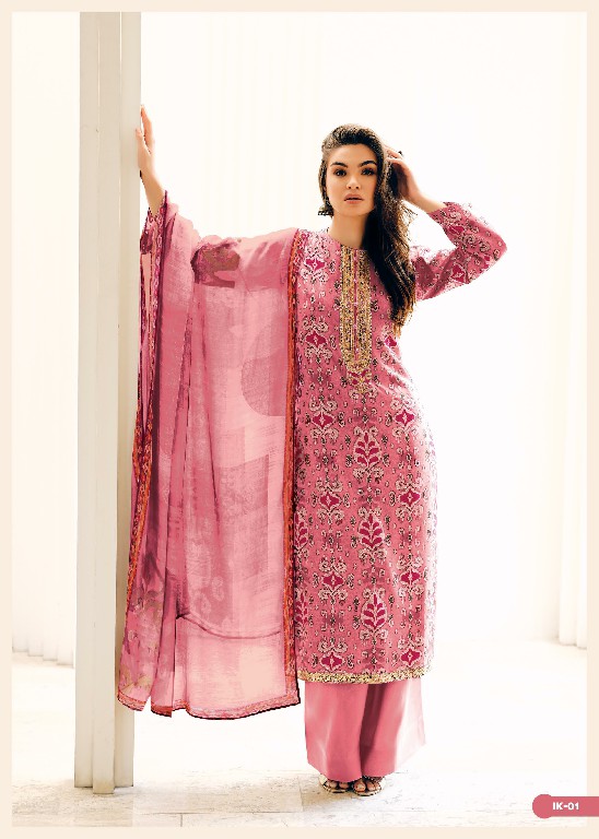 Varsha Ikat Wholesale Muslin With Embroidery Salwar Suits