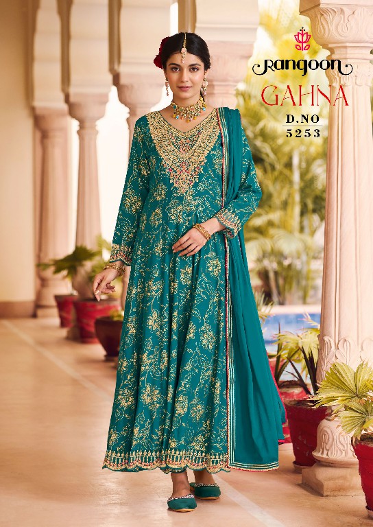 Rangoon Gahna Wholesale Anarkali Style Readymade Salwar Suits