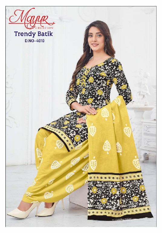 Mayur Trendy Batik Vol-4 Wholesale Pure Cotton Printed Dress Material