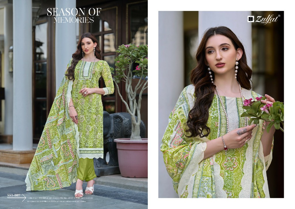 ZULFAT DESIGNER FARHANA VOL 7 COTTON EXCLUSIVE DESIGN PAKISTANI SALWAR SUIT