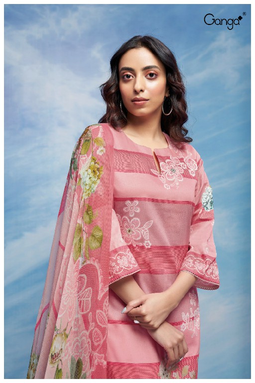 Ganga Arna S2681 Wholesale Premium Cotton With Aari Work Salwar Suits