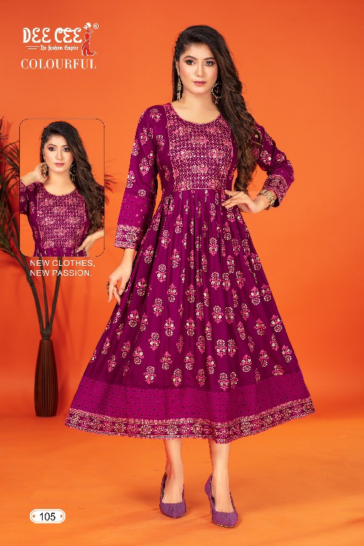 Dee Cee Colourful Wholesale Anarkali Concept Kurtis Catalog