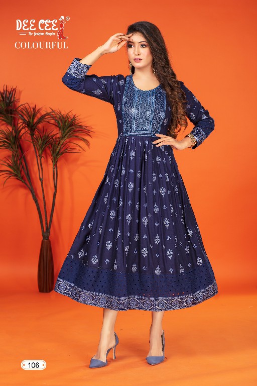 Dee Cee Colourful Wholesale Anarkali Concept Kurtis Catalog