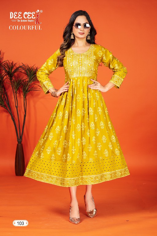 Dee Cee Colourful Wholesale Anarkali Concept Kurtis Catalog