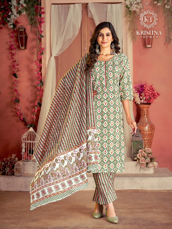 Krishna Trendz Sumer Cotton Vol-1 Wholesale Readymade 3 Piece Salwar Suits