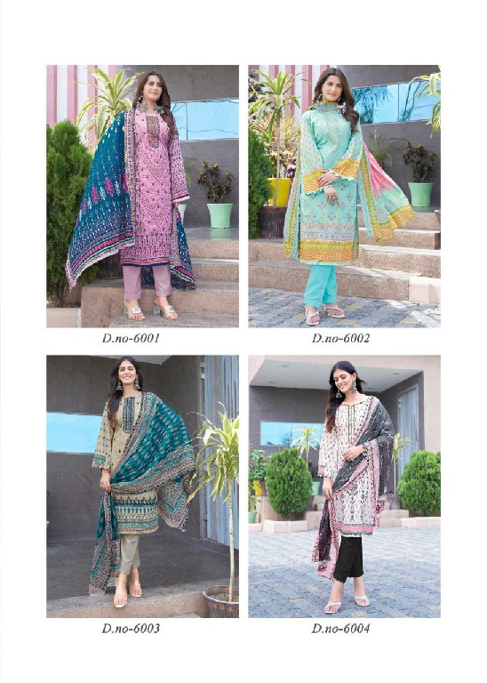 MAJESTY BIN SAEED VOL 6 INDIAN PAKISTANI LAWN COTTON FANCY SALWAR KAMEEZ