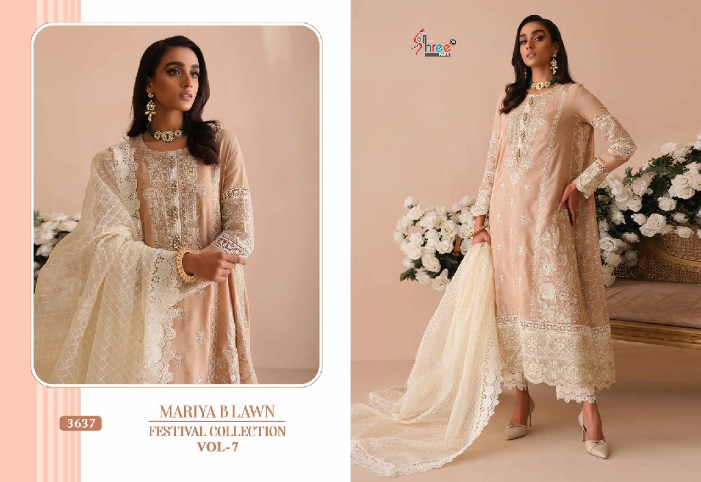 SHREE FABS MARIYA B FESTIVAL LAWN COLLECTION VOL 7 COTTON MODERN PAKISTANI SALWAR SUIT