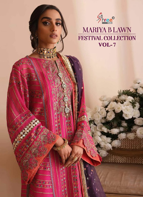 SHREE FABS MARIYA B FESTIVAL LAWN COLLECTION VOL 7 COTTON MODERN PAKISTANI SALWAR SUIT