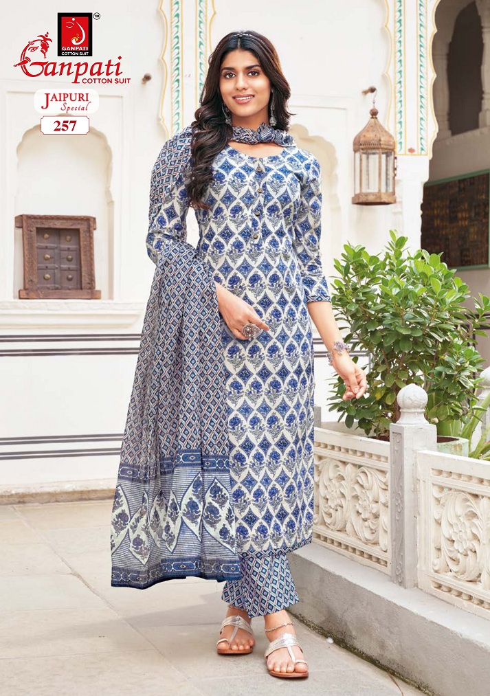 Ganpati Jaipuri Special Vol-11 Wholesale Pure Cotton Printed Dress Material