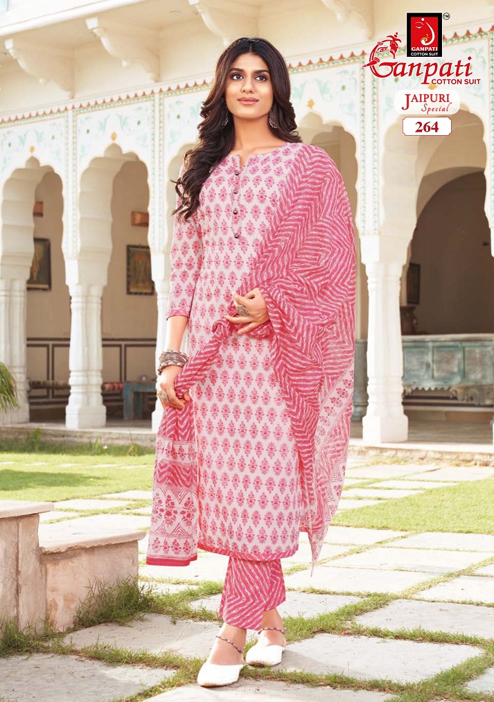 Ganpati Jaipuri Special Vol-11 Wholesale Pure Cotton Printed Dress Material