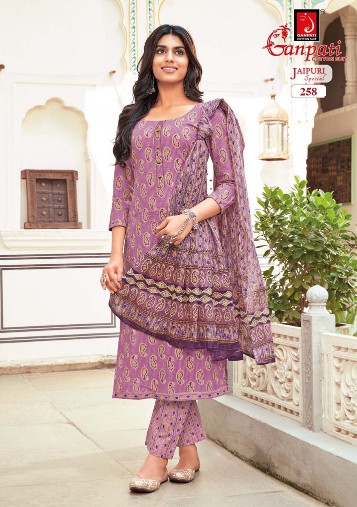 Ganpati Jaipuri Special Vol-11 Wholesale Pure Cotton Printed Dress Material