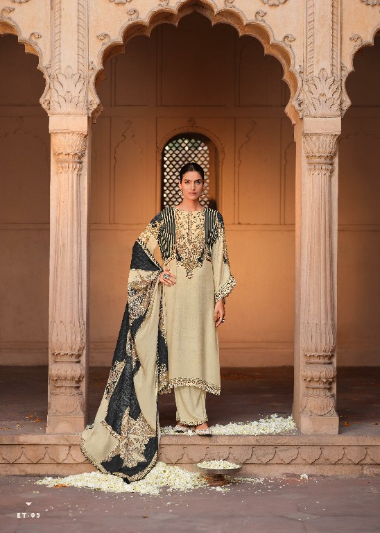 Varsha Ether Wholesale Viscose Muslin With Handwork Function Wear Suits