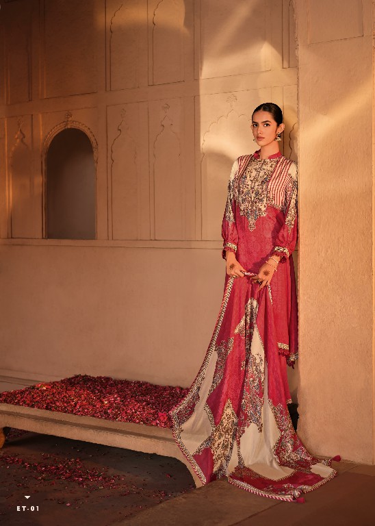 Varsha Ether Wholesale Viscose Muslin With Handwork Function Wear Suits