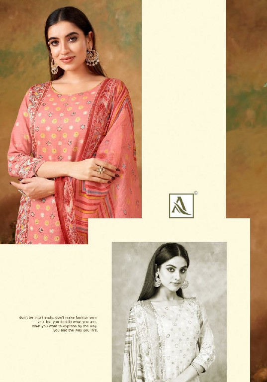 ALOK PRESENTS KUSHA LAUNCH ZAM DESIGNER PRINT HAND WORK PAKISTANI SALWAR SUIT MATERIAL