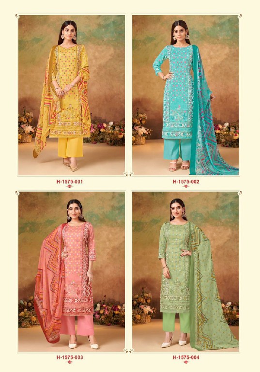 ALOK PRESENTS KUSHA LAUNCH ZAM DESIGNER PRINT HAND WORK PAKISTANI SALWAR SUIT MATERIAL