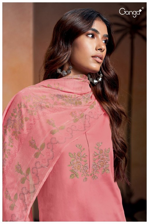 Ganga Mylah S2521 Wholesale Premium Cotton With Embroidery Salwar Suits