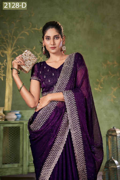 Jayshree D.no 2128A To 2128D Wholesale Shimmer Lining Function Wear Sarees