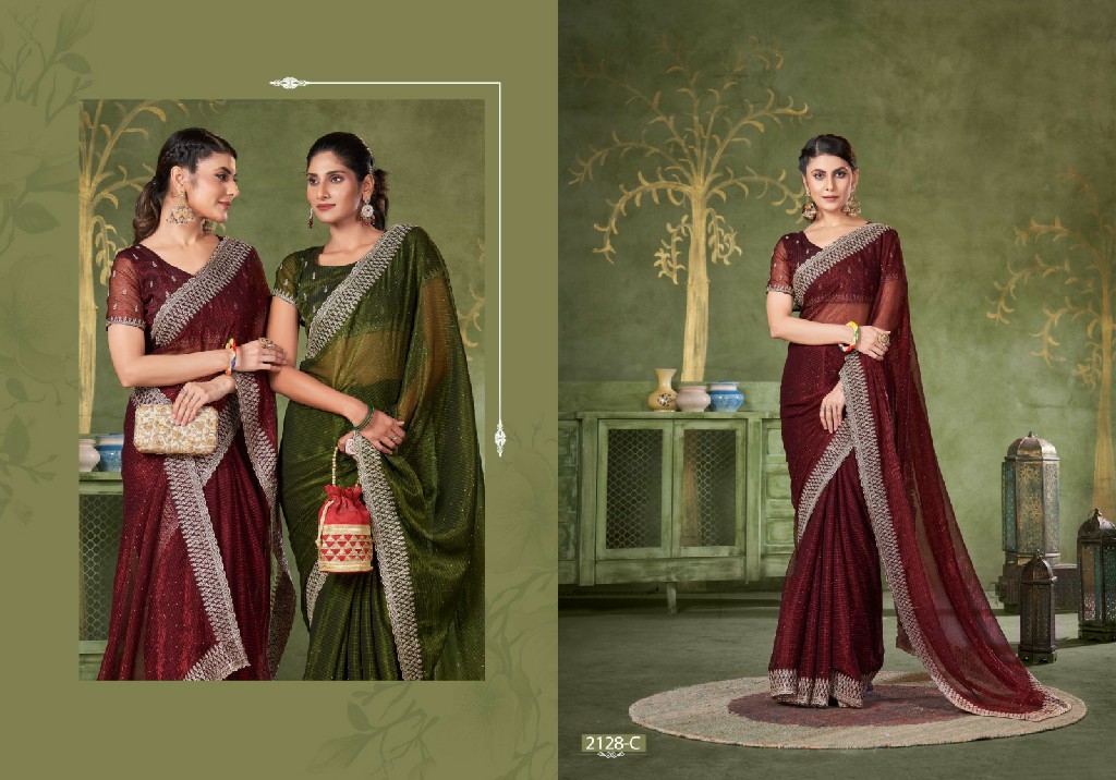 Jayshree D.no 2128A To 2128D Wholesale Shimmer Lining Function Wear Sarees