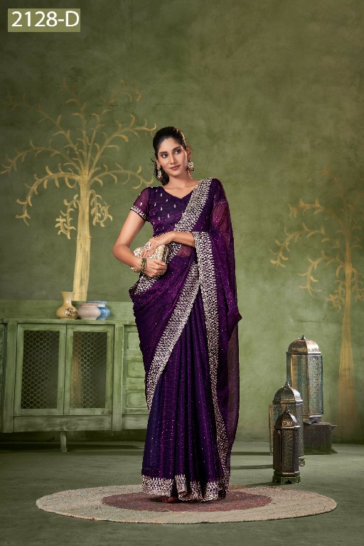 Jayshree D.no 2128A To 2128D Wholesale Shimmer Lining Function Wear Sarees