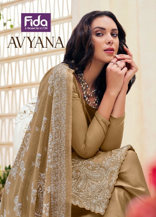 Fida Avyana Wholesale Pure Cotton With Embroidery Dress Material