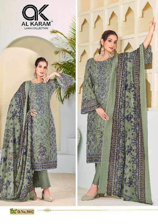 Al karam Bin Ubaid Vol-3 Wholesale Self Embroidery Dress Material