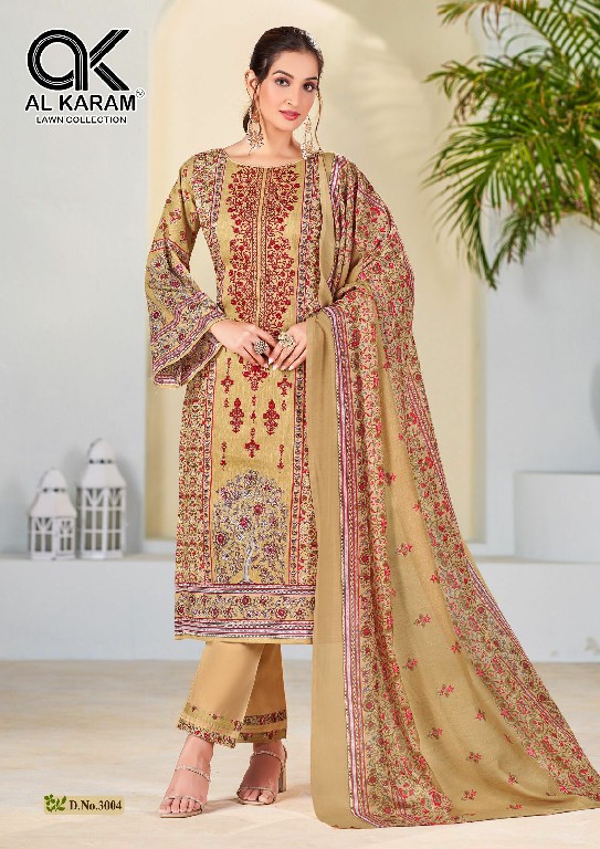 Al karam Bin Ubaid Vol-3 Wholesale Self Embroidery Dress Material