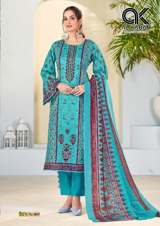 Al karam Bin Ubaid Vol-3 Wholesale Self Embroidery Dress Material