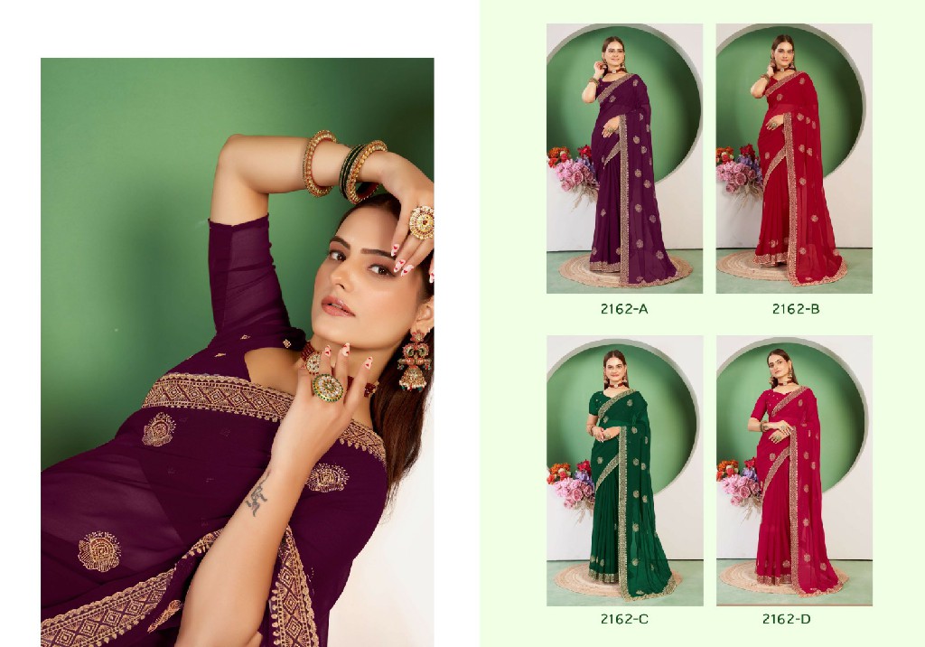 Jayshree D.no 2162A To 2162D Wholesale Georgette Ethnic Sarees