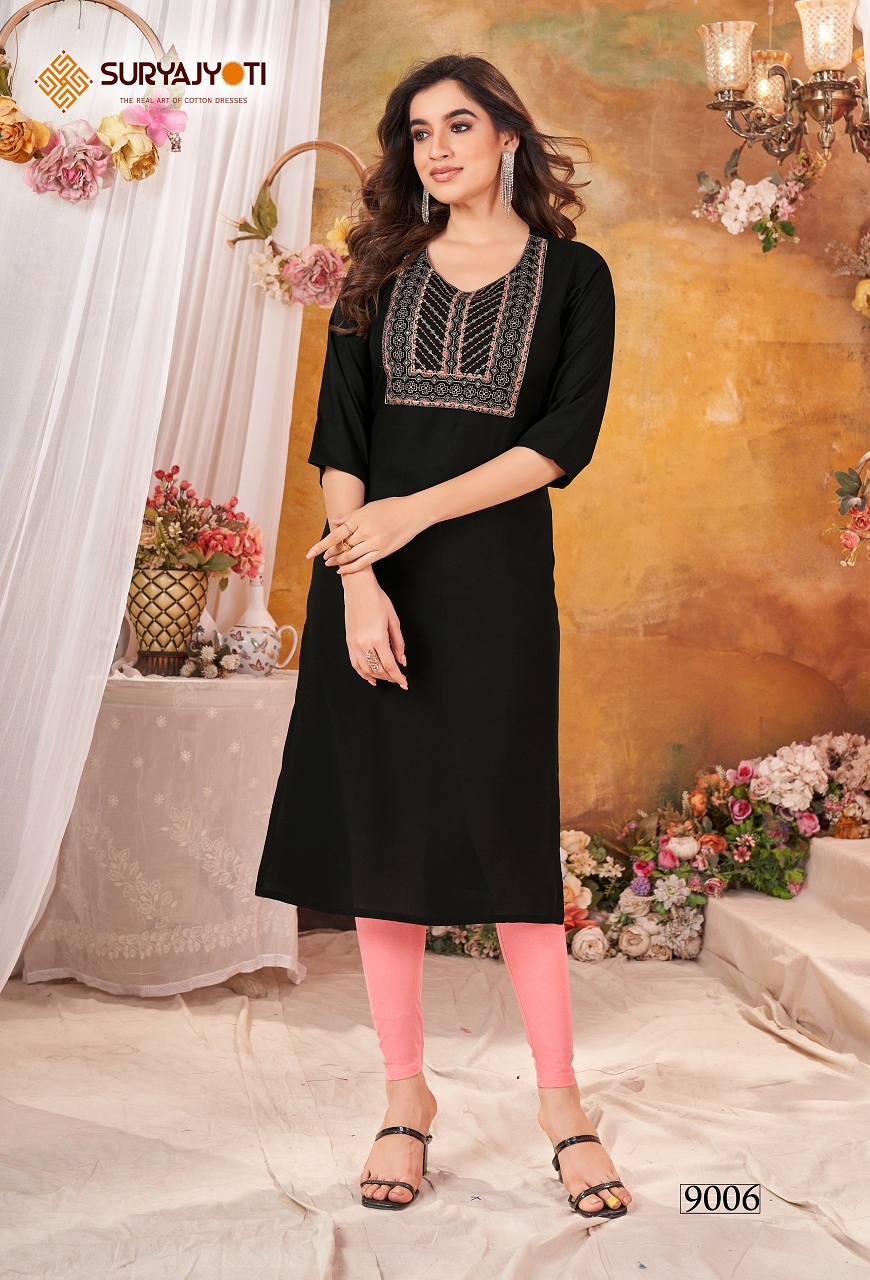 SURYAJYOTI NIRJA ADVANCE VOL 9 READYMADE KURTIS FOR SIMPLE WEAR