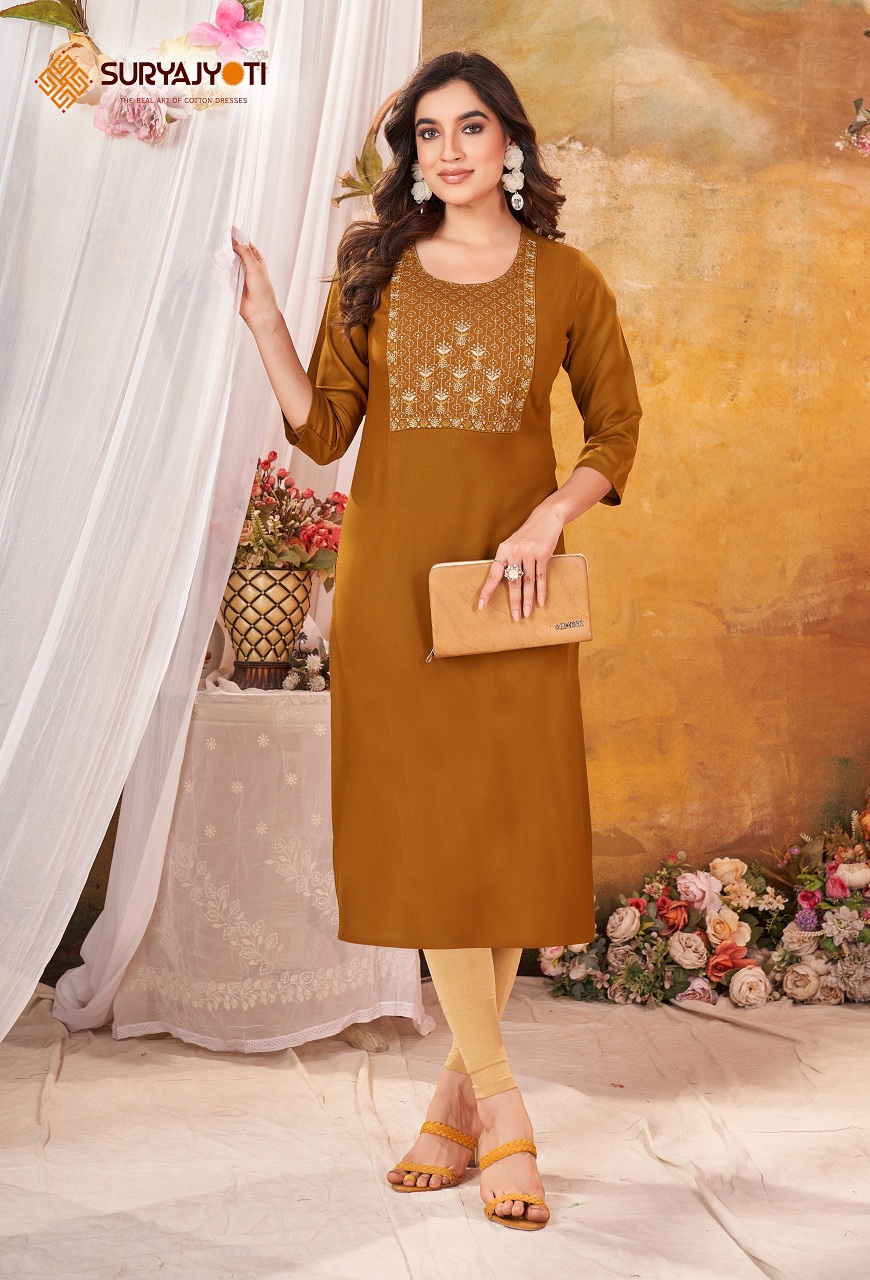 SURYAJYOTI NIRJA ADVANCE VOL 9 READYMADE KURTIS FOR SIMPLE WEAR